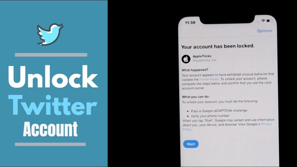 Twitter account locked unusual activity