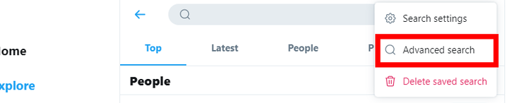 Advanced Search on Twitter