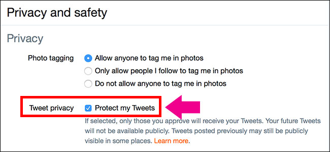 Protect my Tweets