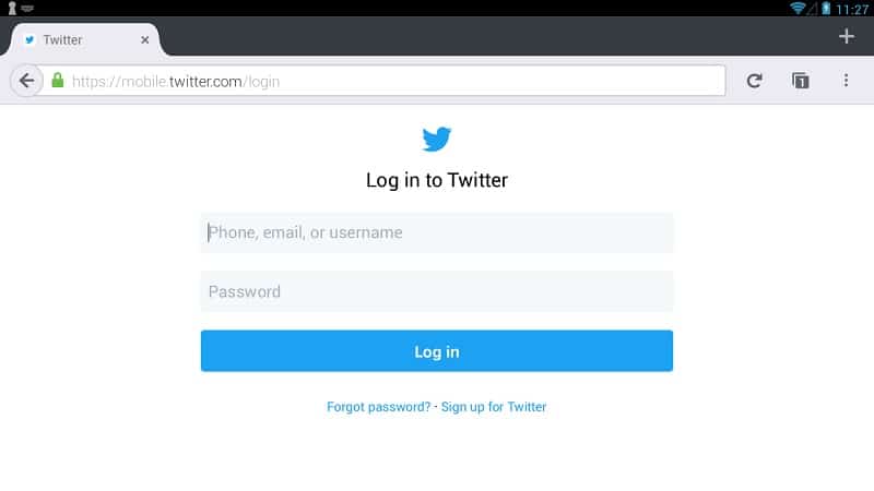 twitter login