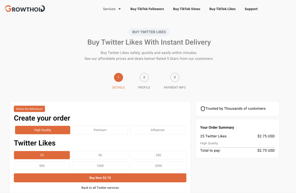 buy twitter likes growthoid