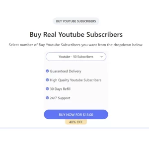 Buy 100 YouTube Subscribers