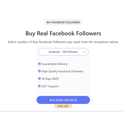 Buy 1000 Facebook Followers