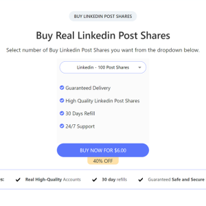 buy real linkedin post shares