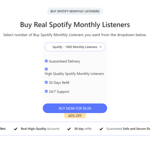 buy real spotify monthly listeners