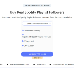 buy real spotify playlist followers