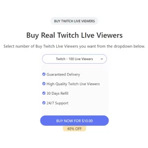 buy real twitch live viewers