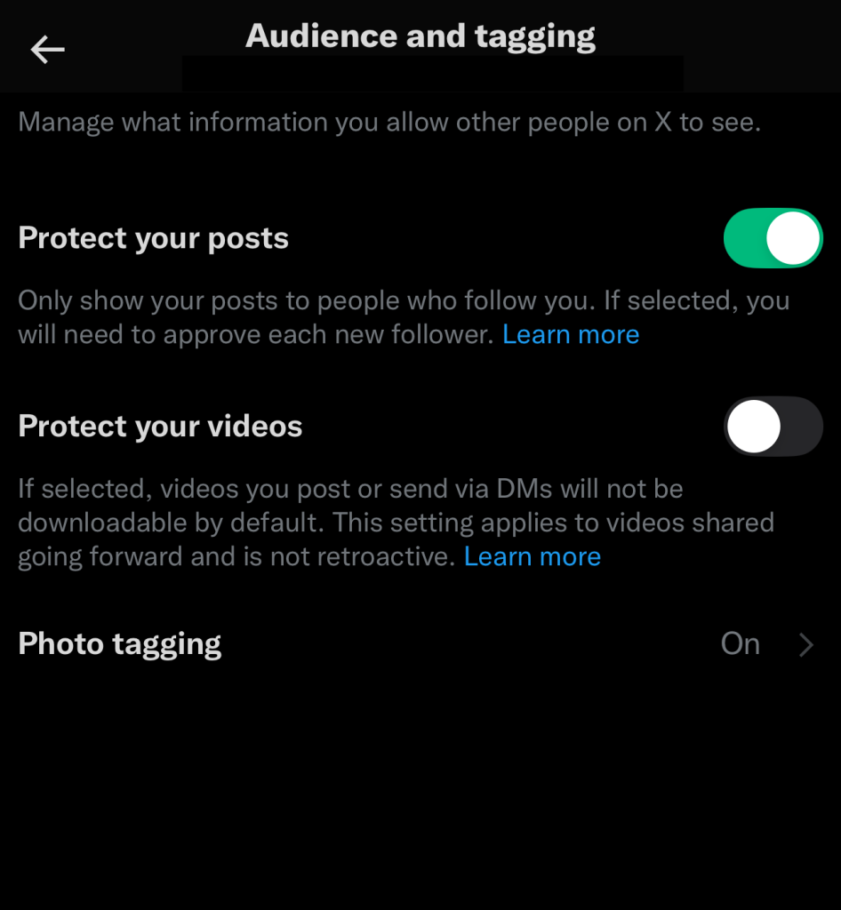 how to make twitter account private mobile