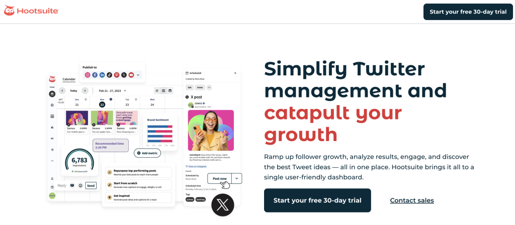 twitter management hootsuite