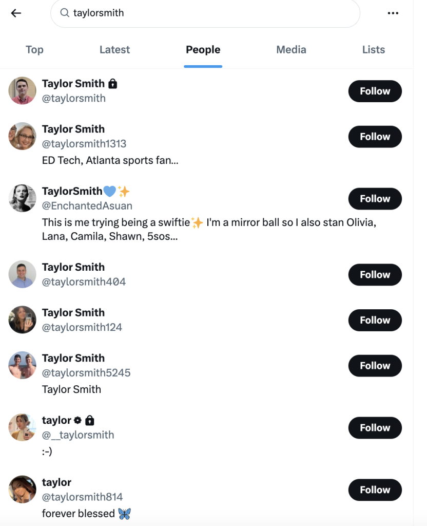 simple twitter handle