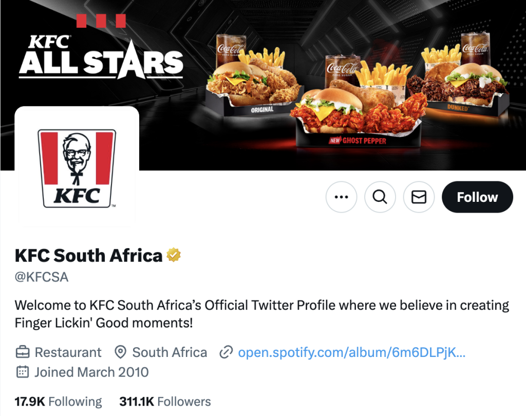 twitter header text example