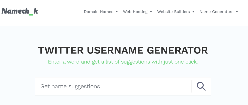 twitter handle generator