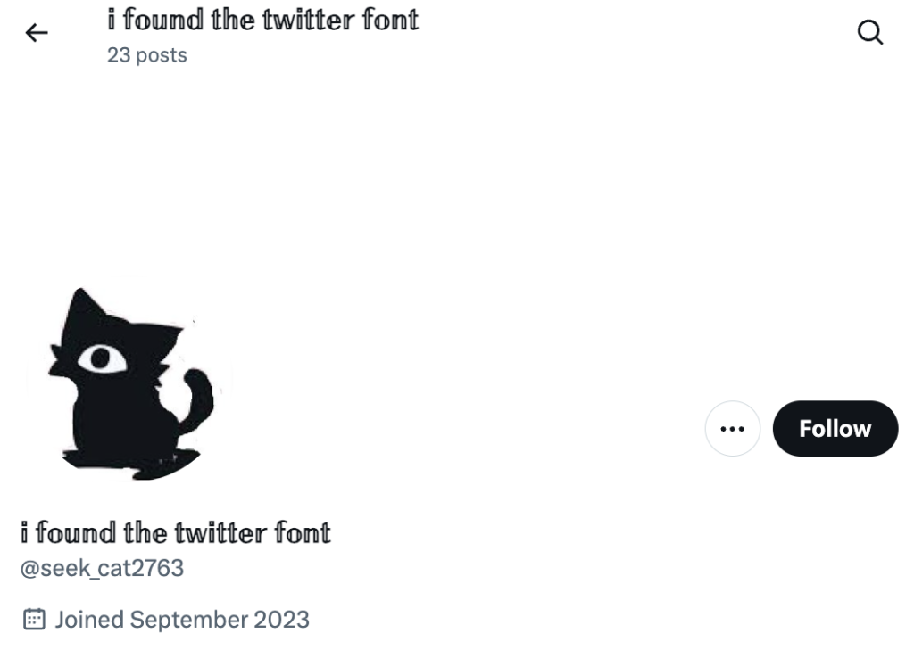 twitter fonts account