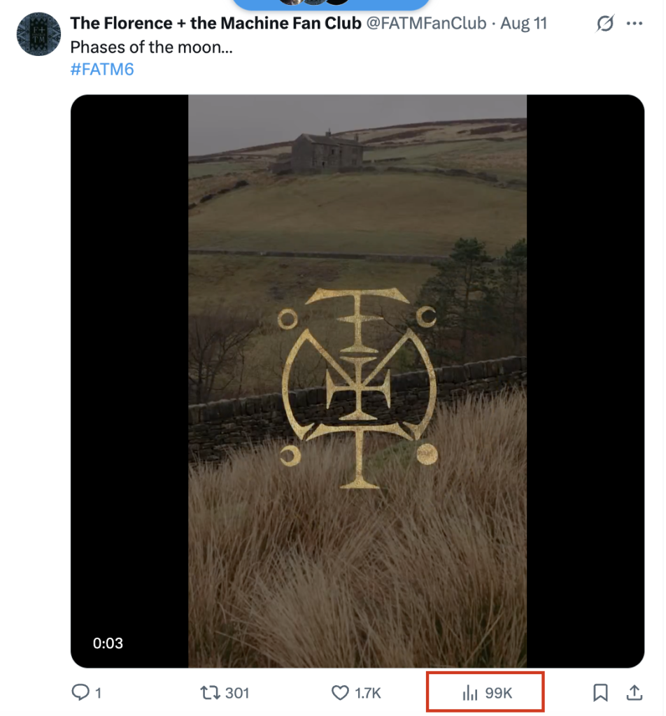 what are unique views on twitter