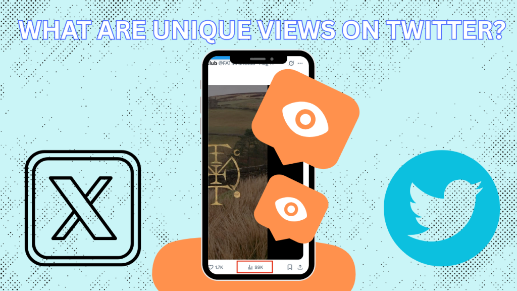 what are unique views on twitter