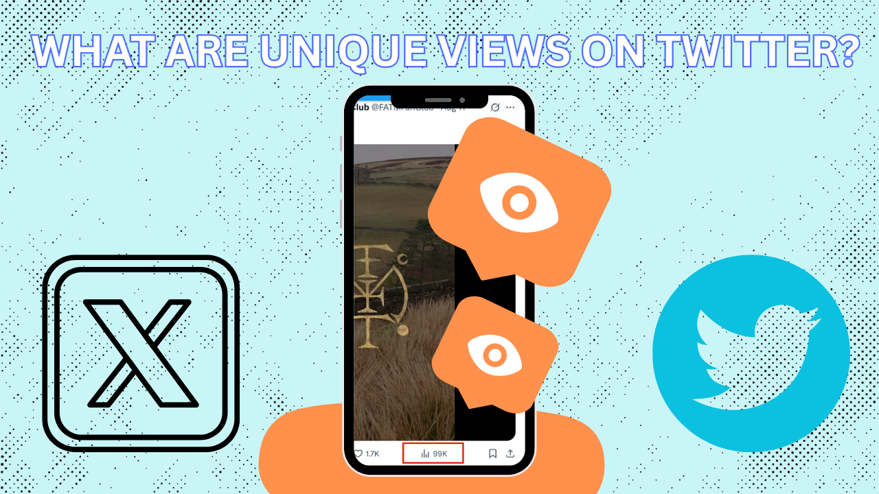 what are unique views on twitter