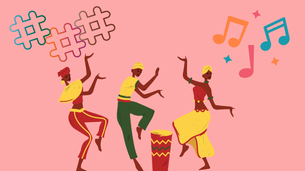 music and dance twitter hashtags
