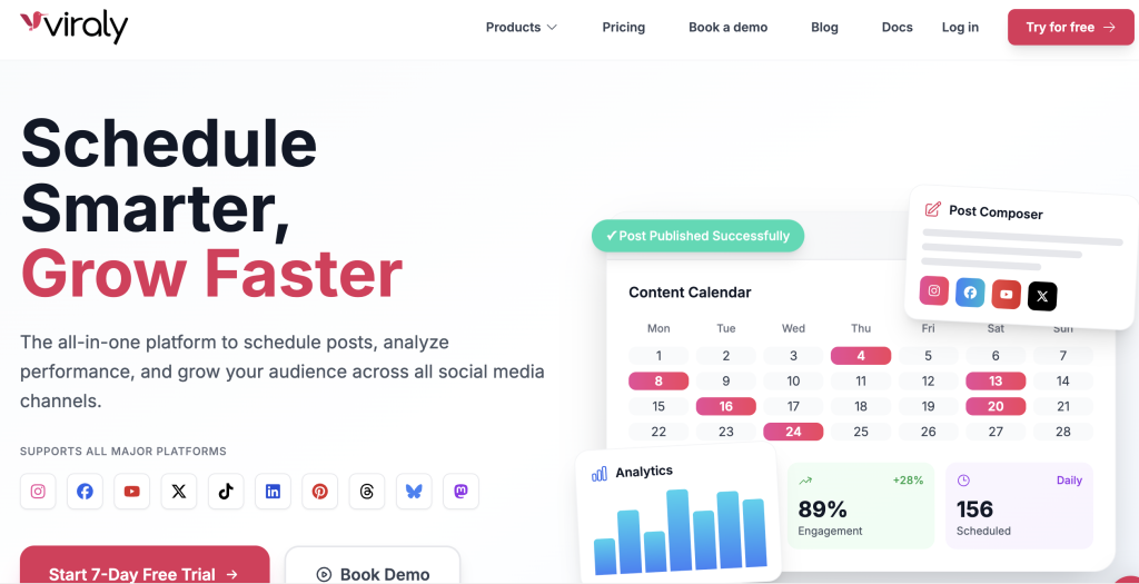 twitter scheduling viraly