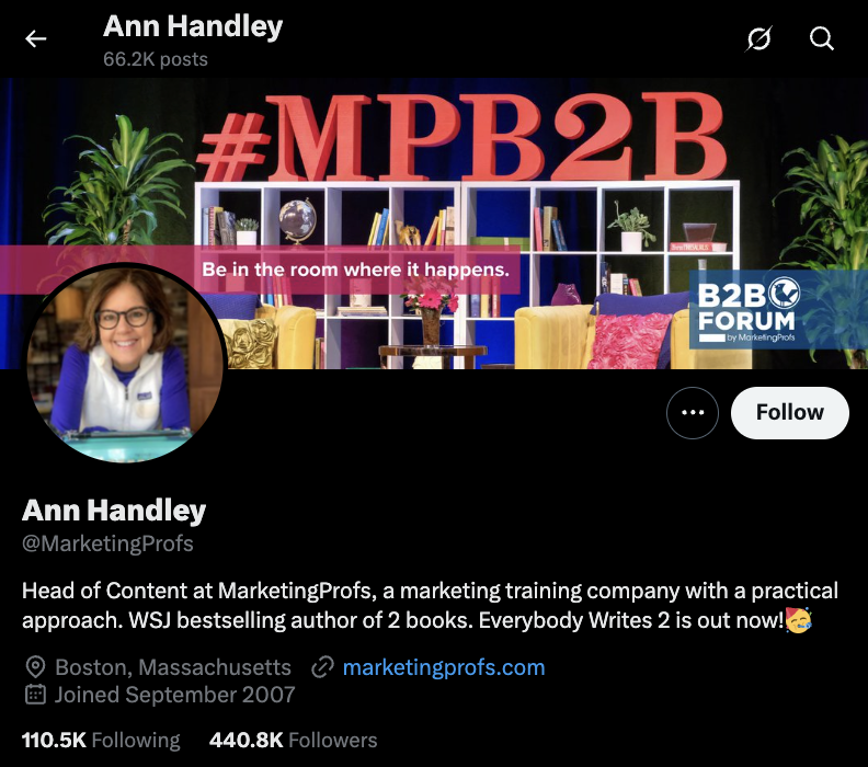 @MarketingProf Twitter marketers