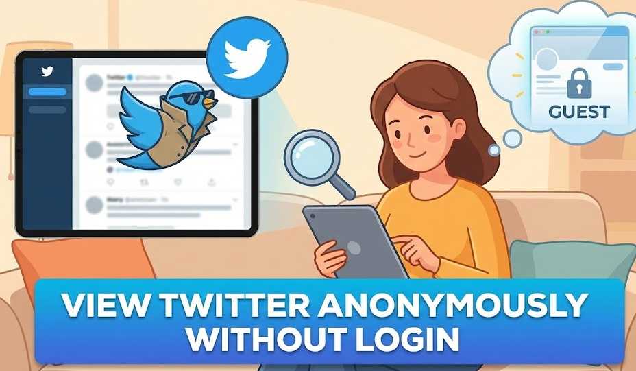 view twitter anonymously without login